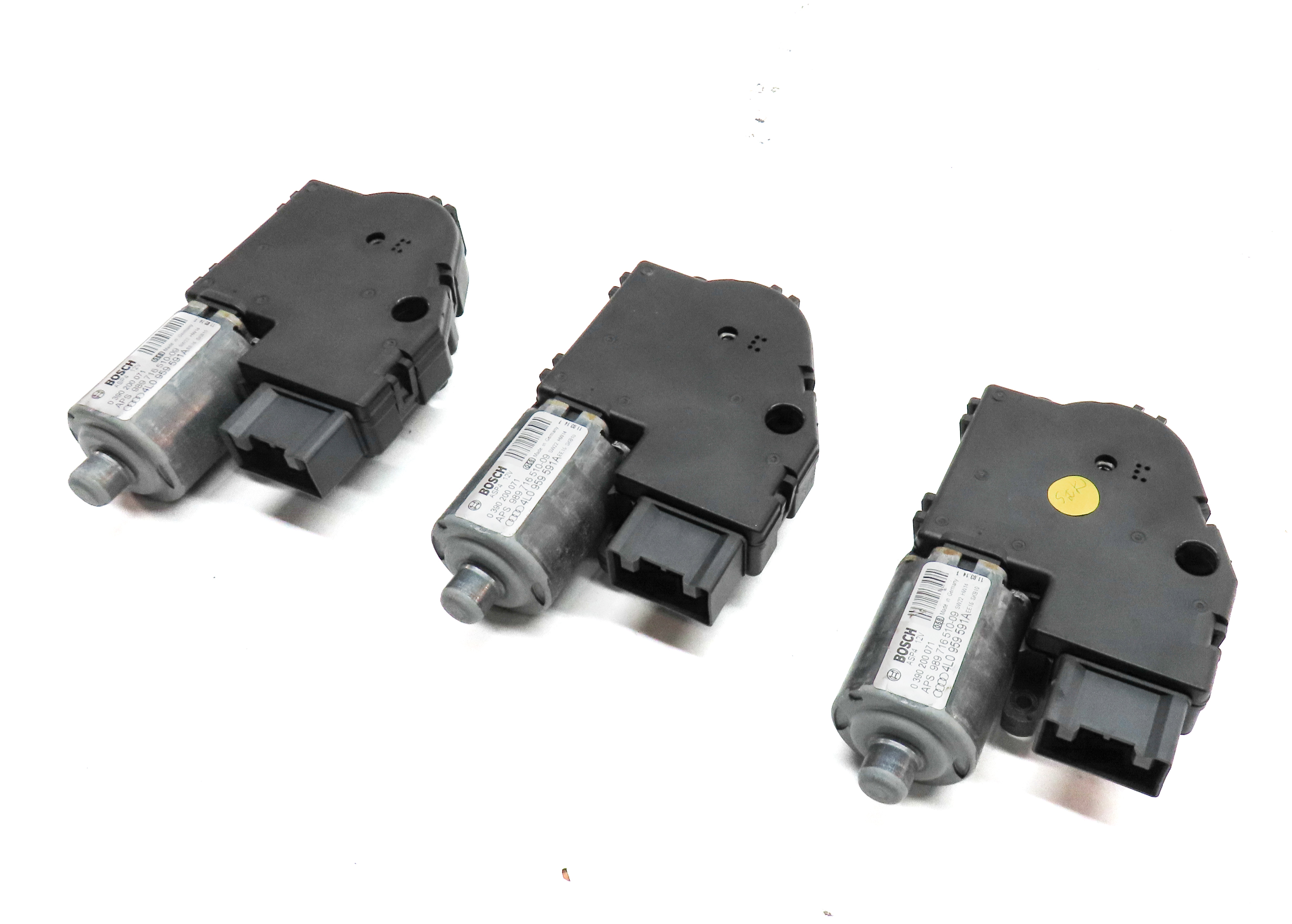 07-14 AUDI Q7 4L PANORAMIC SUNROOF MOTOR SUN ROOF MOTOR SUNSHADE MOTOR SET/3 — exact item pictured